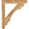 Ekena Millwork Olympic Craftsman Rough Sawn Bracket w/ Offset Brace, Western Red Cedar, 6"W x 32"D x 36"H BKT0604X32X36OLY04RWR - alternate 4